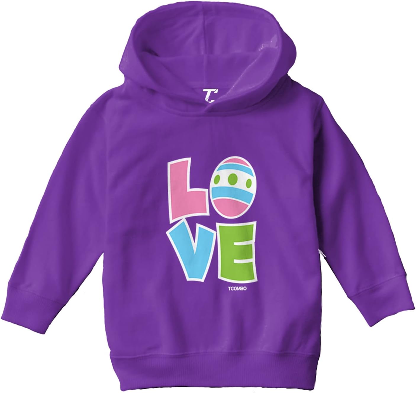 Tcombo LOVE Easter Egg - Happy Bunny Cute Toddler/Youth Fleece Hoodie
