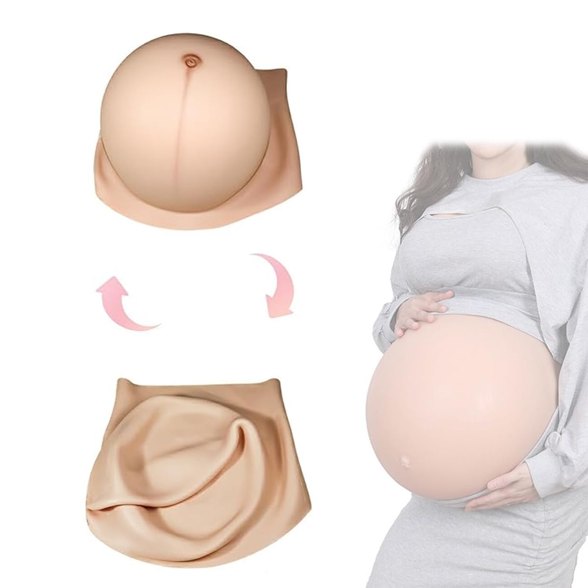 Amazon | シリコン偽の腹ーDIYインフレ人工妊娠腹太鼓腹偽おなか腹4-10