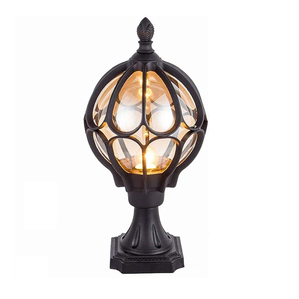 Luminaire extérieur en aluminium de paysage globe pour pilier et jardin classique