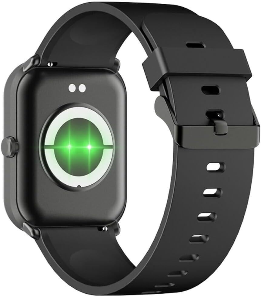 Spate view ceasul inteligent Maxcom FW36 Aurum SE care prezintă contactele de încărcare și senzorii