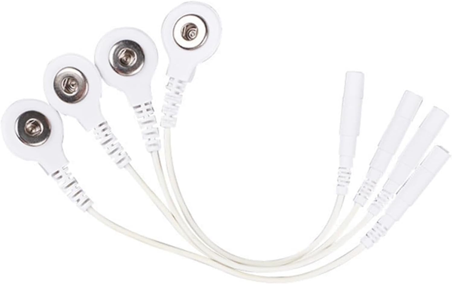 DISCOUNT TENS Brand - Tens Lead Wire Adapters, Convert 2mm Pin to 3.5mm Snap, (Pack of 4)