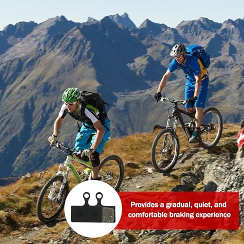 4 Paar Bremsbeläge, kompatibel mit Shimano G01S G02S G03S G01A G02A XT XTR SLX Deore Alfine Route I Scheibenbeläge aus organischem Kunstharz, leise, für Elektrofahrrad, MTB, Hybrid