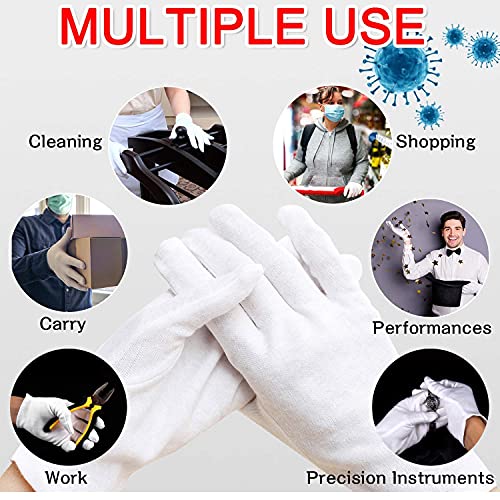24pcs-Unisex-Soft-White-Cotton-Gloves-for-Eczema-Gloves-for-Moisturizing-Dry-Hands-White-Cotton-Inspection-Gloves-Large