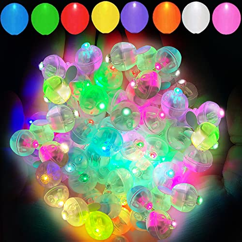 Aogist 100pcs Mutilcolor Balloon Lights Long Standby Time Waterproof Mini Ball Light Round LED Flash Lamp for Paper Lantern Balloon Party Wedding Birthday Festival New Year and Christmas Decorative