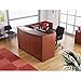 Alera ALE Valencia Series Reception Desk w/Counter, 71w x 35 1/2d x 42 1/2h, Cherry