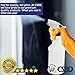 CSBD 16oz Plastic Spray Bottles, Empty and Reusable for Cleaning Solutions, Water, Auto Detailing, or Bathroom and Kitchen, Commercial and Residential, 3 Pack (White/Blue)