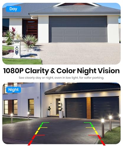AUTO-VOX 2 Wireless Backup Camera: 7.2" USB-Powered Dual Split-Screen 1080P HD Monitor with DVR Recording, Front and Rear Coverage, Stable Signal, Back Up Camera for Pickup, Trailer, SUV - Image 4