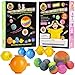 DIY Super Bouncy Balls Kit - Make Your Own Bouncy Balls, Crystal Power Craft Kits for Kids w/Multi-colored and Glow in the Dark Powders, Molds, Glitter, Illustrated Instructions and more - Age 6-12