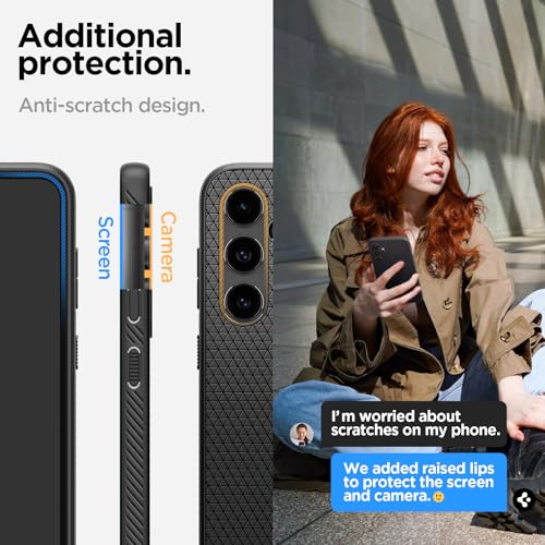 Image of Spigen Liquid Air | Samsung Galaxy S23 FE Case [Air Cushion Protection] [Flexible] Galaxy S23 FE Back Cover | TPU - Matte Black