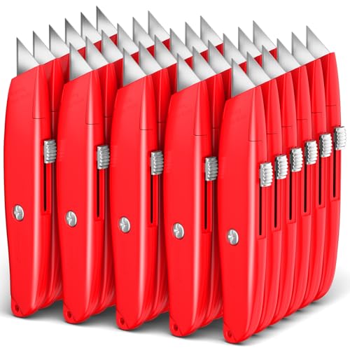 Image of DIYSELF 30 Pack Utility Knives, Heavy Duty Retractable Box Cutters