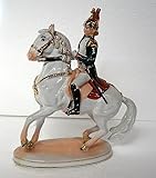 Sammlerstück Grafgriffe Porzellan Figur Pferd Wiener Lippizaner Hofreitschule Soldat