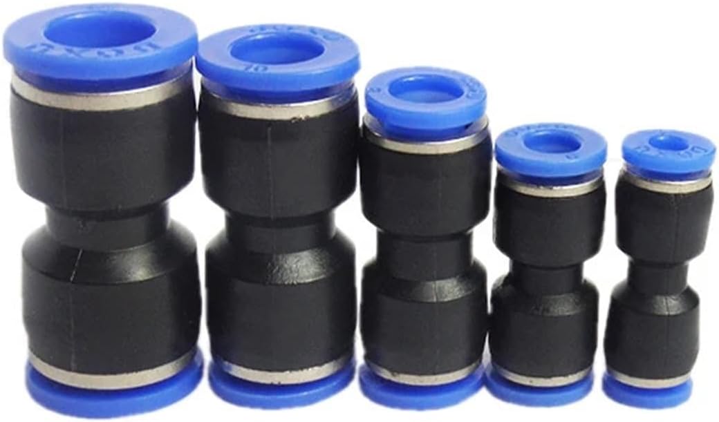 Air Pneumatic Fittings Straight Push In Connectors Quick Fitting PU4-PU16 10Pcs(PU10 (10PCS))