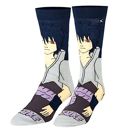 Odd Sox - Sasuke Naruto Shippuden Anime Manga Crew Socks Size Large