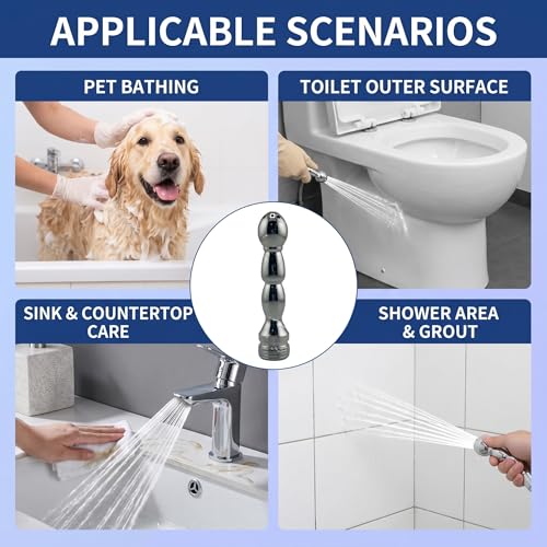 Image of Shower Enema Cleaner, Smooth Metal Shower Douche Nozzle Cleansing System for Men and Women Portable Cleaning