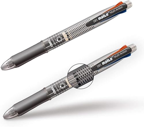 Miniatura 5 de Ipienlee - 5 + 1 bolígrafos - 5 bolígrafos multifuncionales de 5 colores de 0.7 mm y un lápiz mecánico todo en uno de 0.5 mm