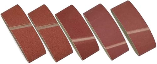 Miniatura 8 de Correas de lijado de 4 pulgadas x 36 pulgadas, granos 60/80/120/240/320, herramienta de lijadora de banda para carpintería, pulido de metal, paquete