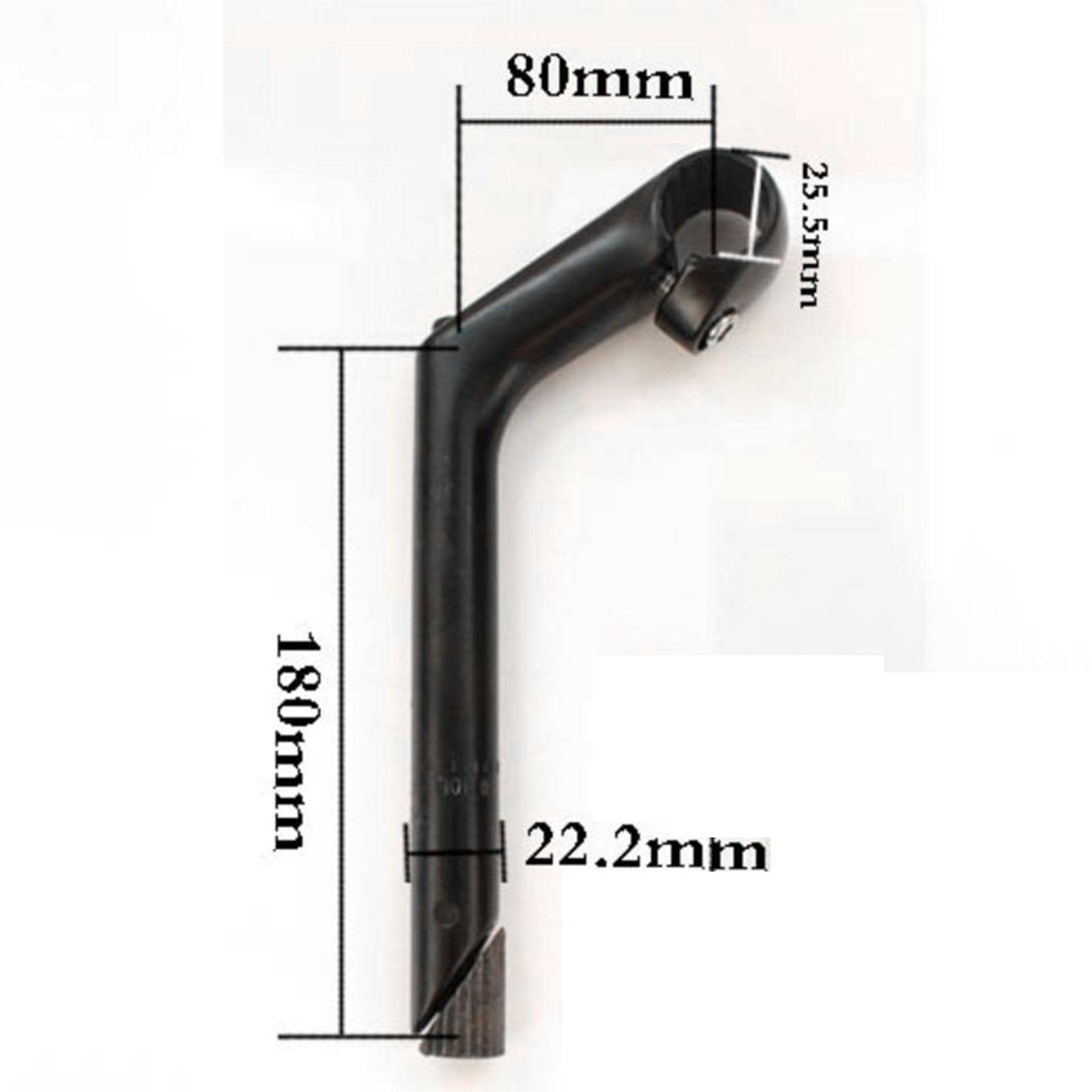 Potence de guidon 15 cm courbée avec 2 barres chromées