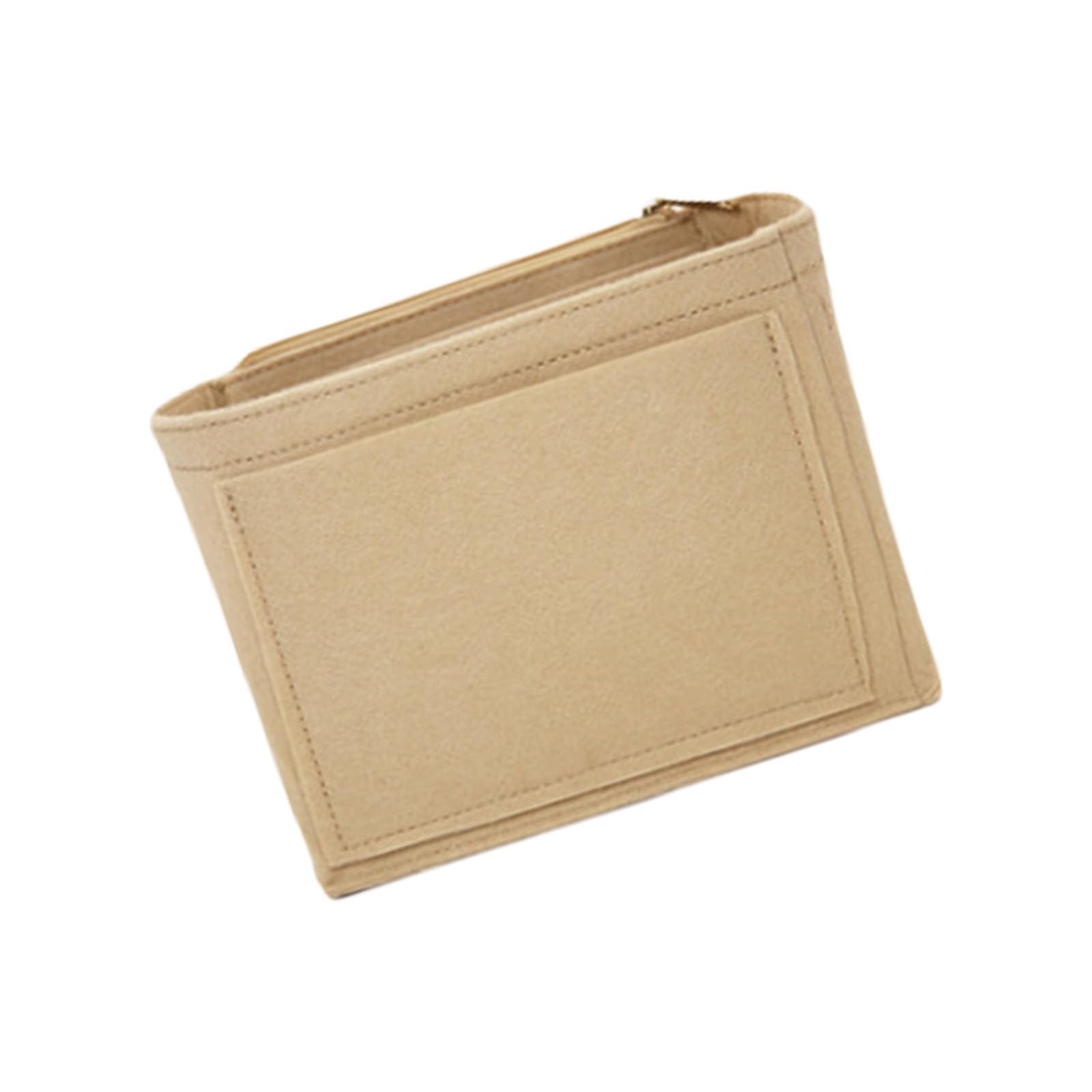 Multi Purpose Felt Zippers Bag Organizers Compact Storage Solution Felt Compartment Liner Bag for Small Items Storage with Zippers