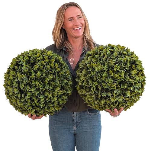 365 Curb Appeal Set of 2 Large Topiary Balls (Better