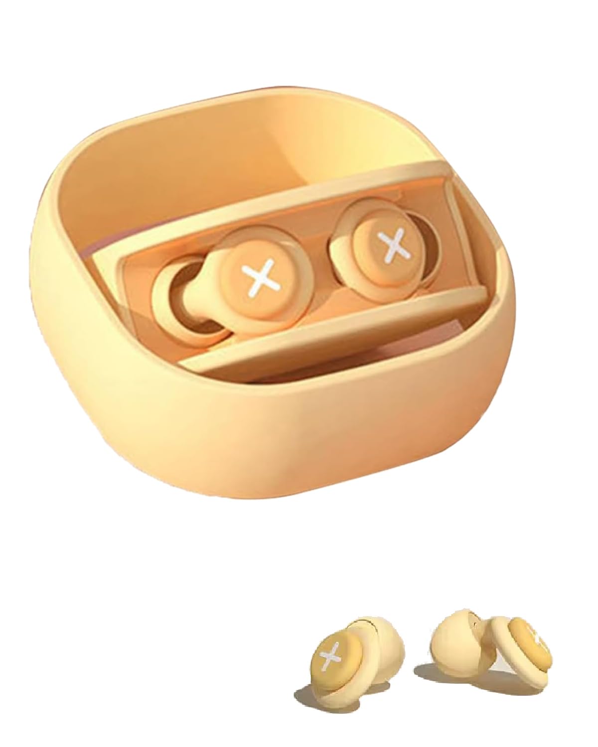 Noise Earbuds,Ear Plugs, Ear Plugs for Noise Reduction, Ear Plugs for Noise Reduction - Reusable Silicone Ear Noise Blocker for Sleeping - Noise Cancelling Earbuds for Study, Work, Meditation, Travel (YELLOW) (B0D9Y69W1R) Amazon Price History, Amazon Price Tracker