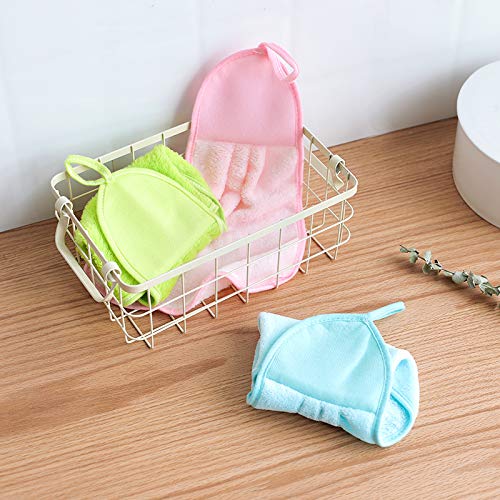 Serviettes à Main Suspendues Absorbantes Serviettes de Bain Épaisses Chiffon à Vaisselle Serviettes à Main Rondes pour Cuisine Salle de Bain Suspendues