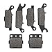 ZICOO Brake Pads Front Rear for Yamaha Raptor 250 YFM250 YFM250R YFM250RSP Special Edition Custom 2008 2009 2010 2011 2012 2013