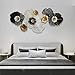 HAVFIFK Wall Decor,Modern Metal Flower Decoration Wall Art, 51