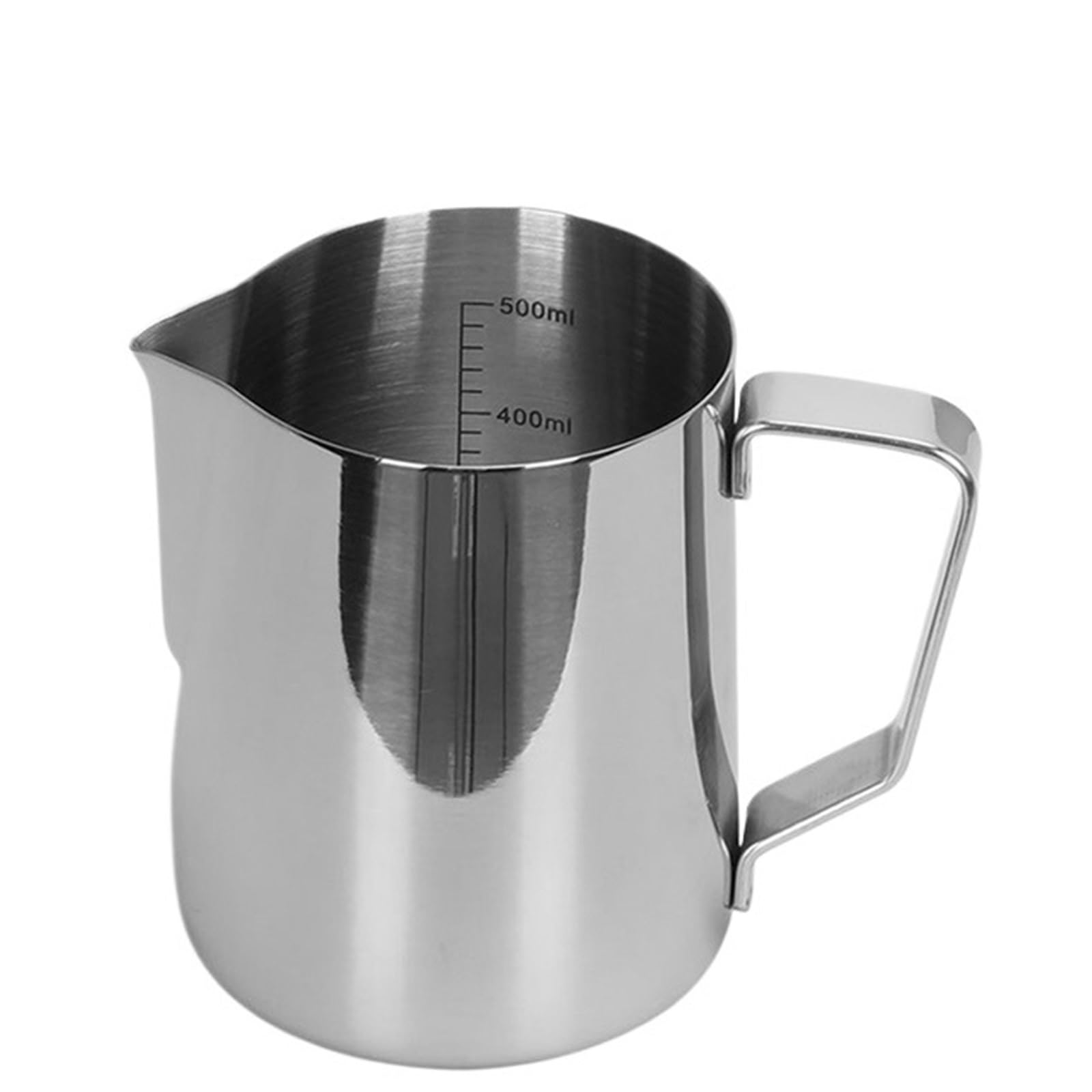 2 pz In Acciaio Inox Schiuma di Latte Brocca Caffè Art Montalatte In Misurazione Espresso Barista Strumento per Latte con Coperchio(600ml-2pcs)