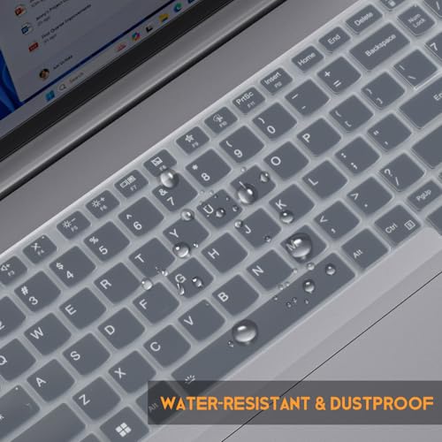 Image of Saco Keyboard Cover for 2025 2024 Lenovo ThinkBook 16 [Gen 6 Gen 7 Gen 8 Gen 9] 16-inch Laptop, ThinkBook 16p [Gen 4 & Gen 5] Keyboard Protector Skin- Clear