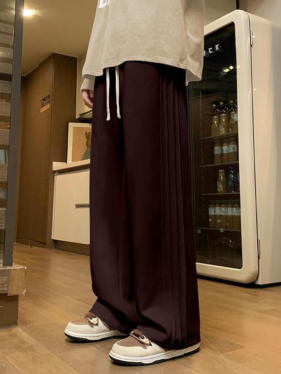 Image of GRECIILOOKS Men Mid Rise Lycra Cargo Track Pants Loose Fit Joggers | Korean Style Travel & Lounge Wear with Pockets