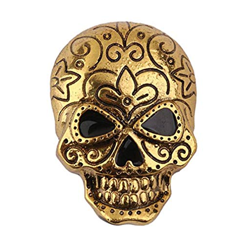 Broche crâne avec strass chic, sublimez votre tenue de soirée d'Halloween en un clin d'œil