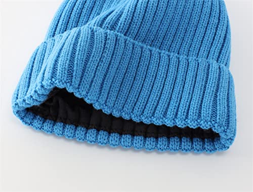 Image of Connectyle Fleece Lined Cuffed Beanie Hat for Men Women Knitted Winter Wool Beanies Skull Cap Warm Watch Hat