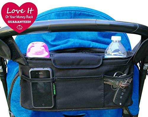 Stroller Organizer Bag & Cup Holder, Universal Fit