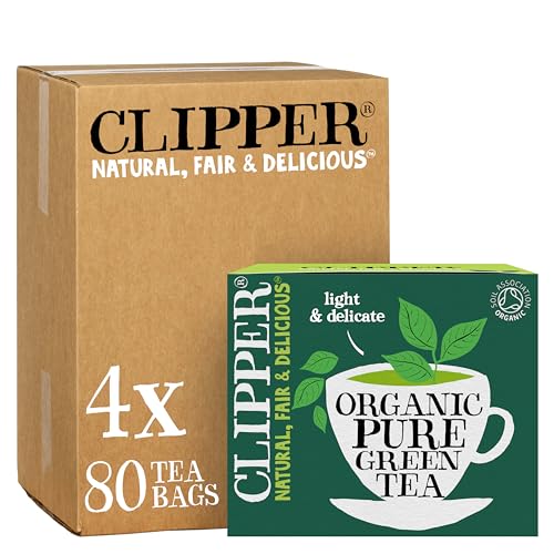 Clipper Organic Pure Green Tea Bags | 320 Teabags (4 x Boxes of 8...