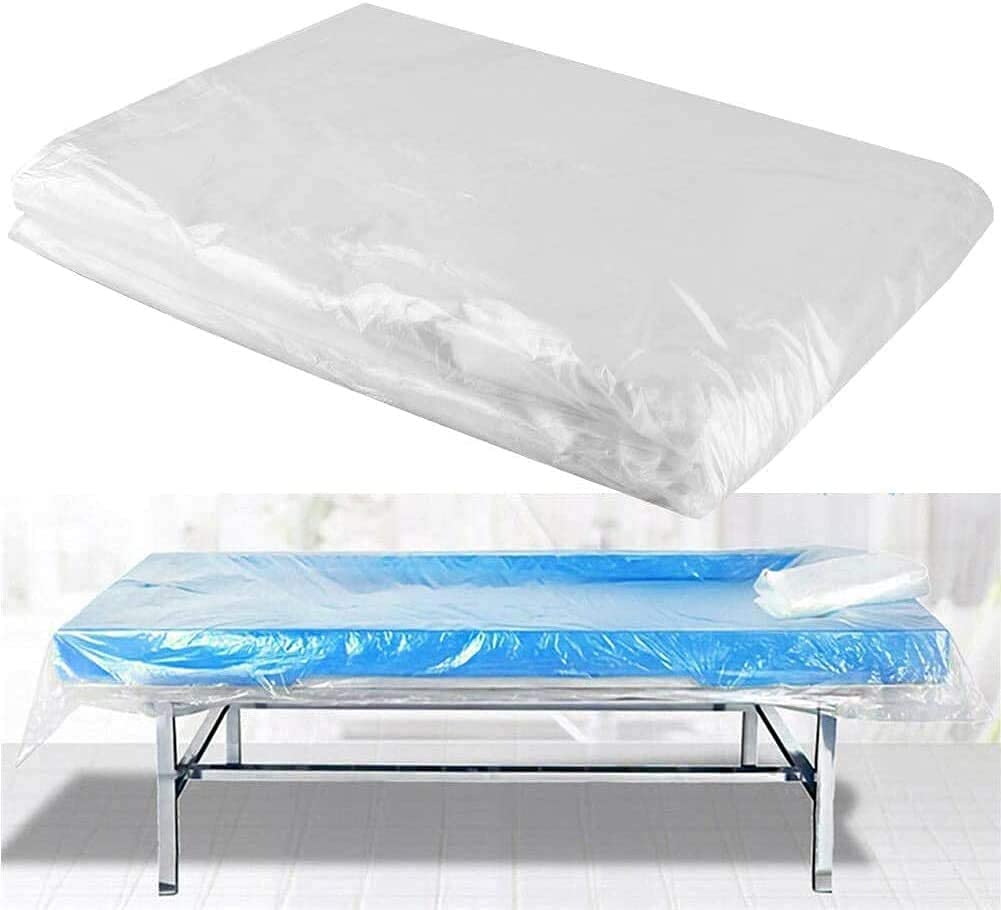 Hzemci 100pcs Massage Table Sheets Waterproof Bed Cover for Massage Facial Waxing and Body Treatments, for Professional Beauty Salons, Spa Clubs, Massage Clubs (35.4