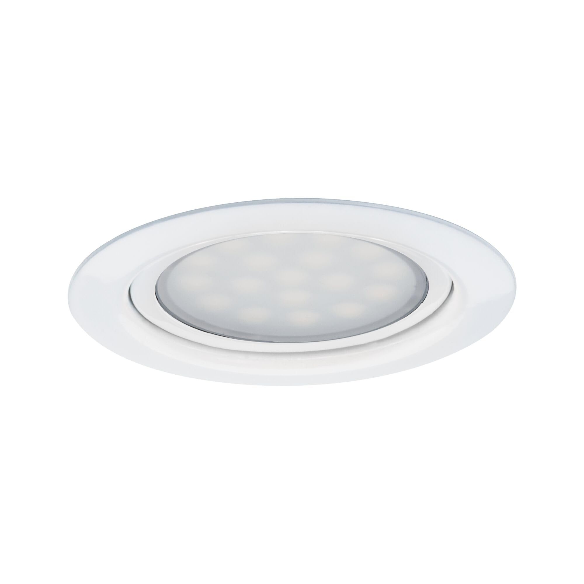 Paulmann 93554 LED Möbeleinbauleuchten Micro Line 3er-Set rund incl. 3x4,5 Watt Schrankleuchte Weiß Schranklicht Metall Küchenlampe 2700 K