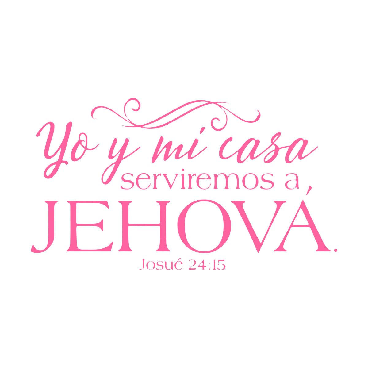 Spanish Christian Vinyl Wall Stickers Josue 24:15 Bible Verses Spanish Family Wall Decals Home Living Room Decor Wallpaper Large - 51x91cm