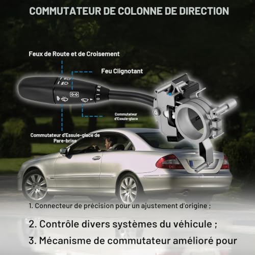 Commodo Mercedes W203 interrupteur de colonne de direction