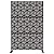 Kozyard Metal Privacy Screen 74" H x 47.2" W Decorative Outdoor Divider with Stand Panels Freestanding Screen Set for Deck Patio Balcony Garden Outdoor&Indoor(Black/Cube)