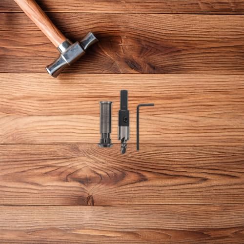 Toddmomy 1 set mirilla metálica de ángulo amplio con cubierta y herramienta de taladro 12mm, visor de puerta de seguridad para apartamento o entrada de casa, kit de mirilla para mayor privacidad 1.38-2.36'' (marrón claro) miniatura 4