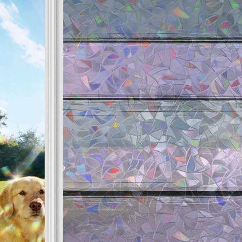 Película de privacidad para ventana Rainbow gris púrpura 18 x 39 in miniatura 1
