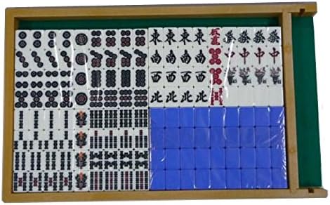 全自動麻雀卓用 麻雀牌 33mm 青色 1セット 赤牌付 | 背面黄色 33ミリ