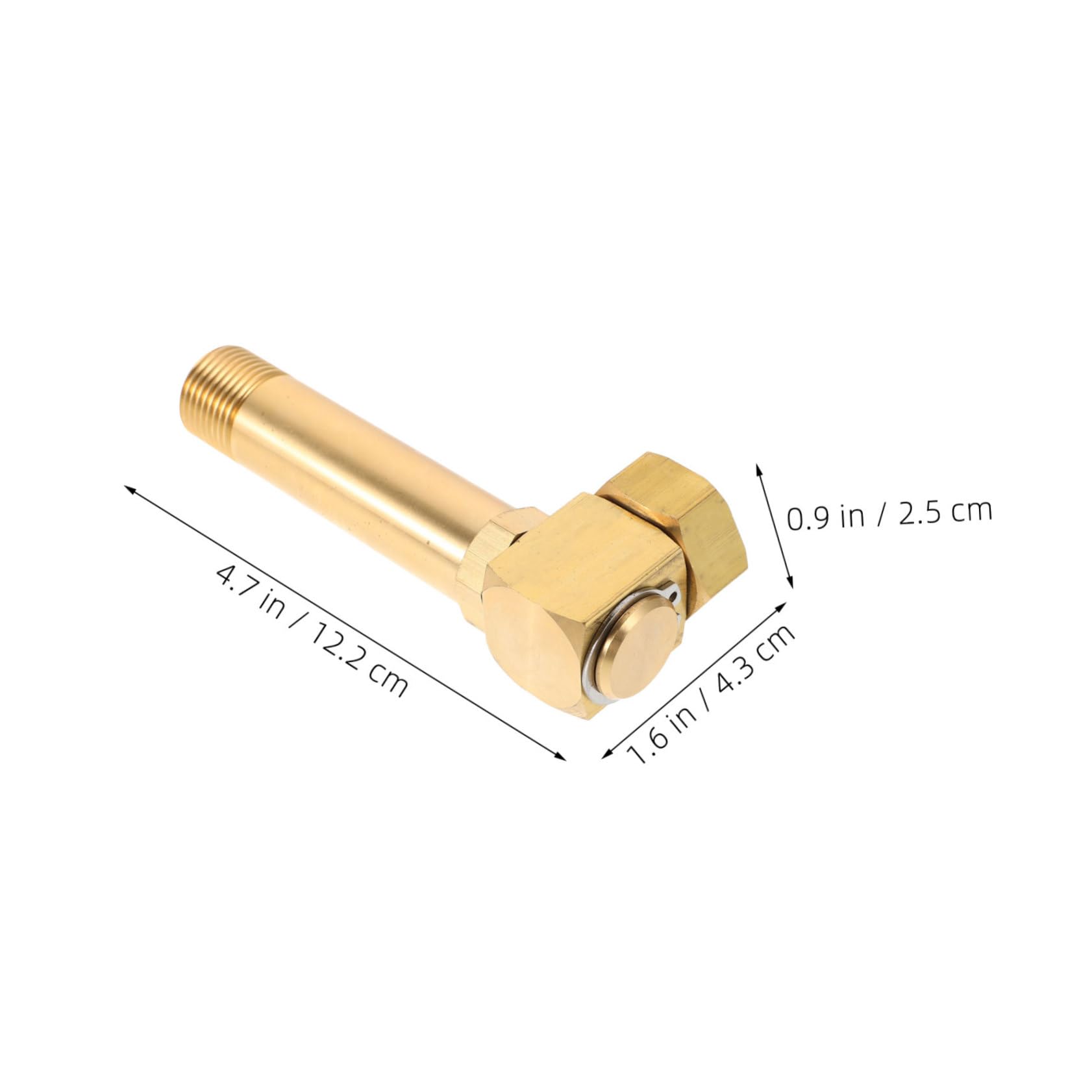HEMOTON Adattatore per Tubo da Giardino in Rame Oro, Girevole