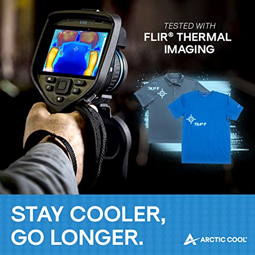 Arctic Cool Men’s Crew Neck Instant Cooling Moisture Wicking Performance UPF 50+ Short Sleeve Workout Shirt4