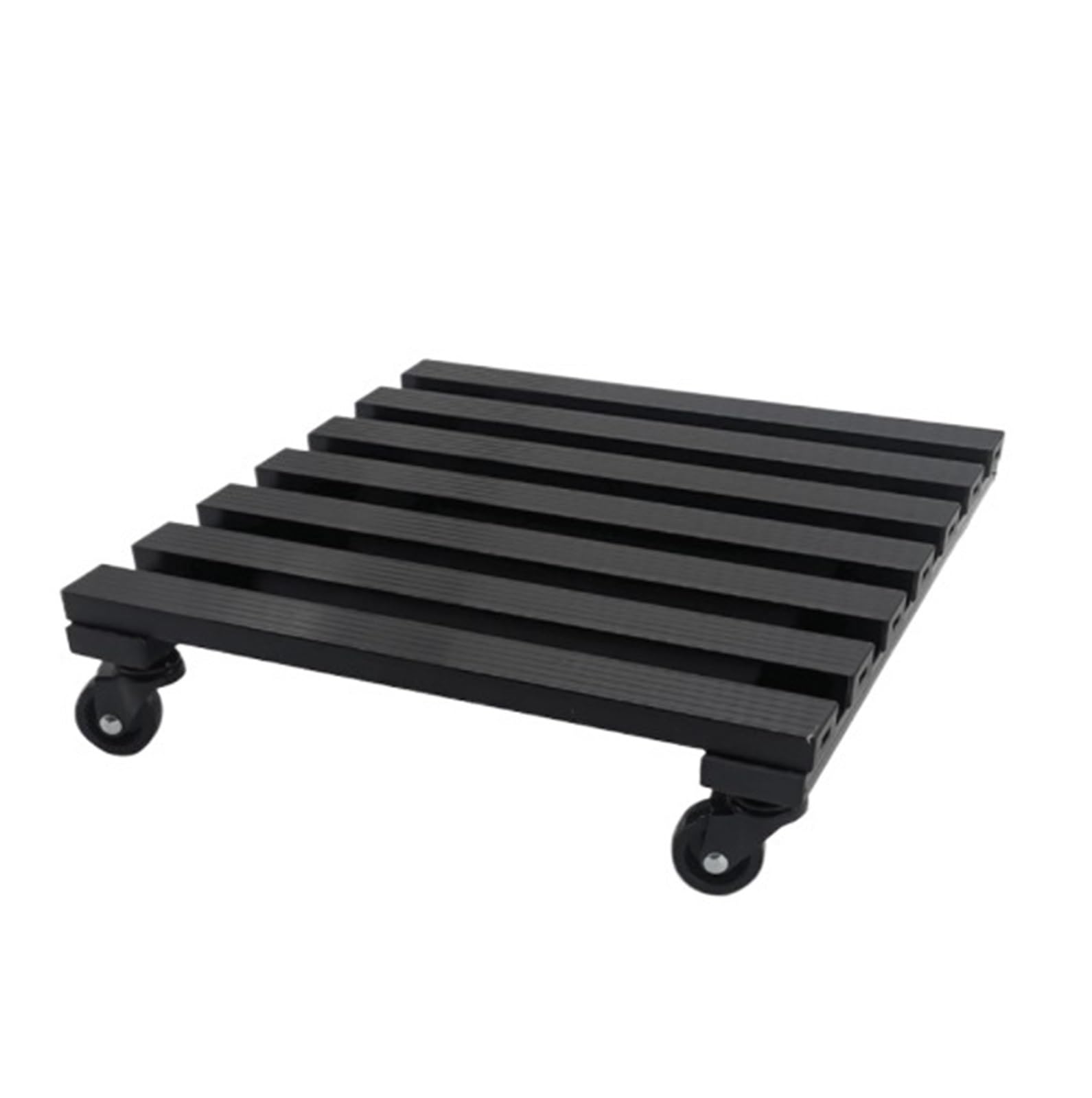 DFGHNBVC Pots Holders Plant Cart With Wheels Removable Flower Pot Base Tray For Outdoor Indoor Flower Pot Dolly,Black-33Cm
