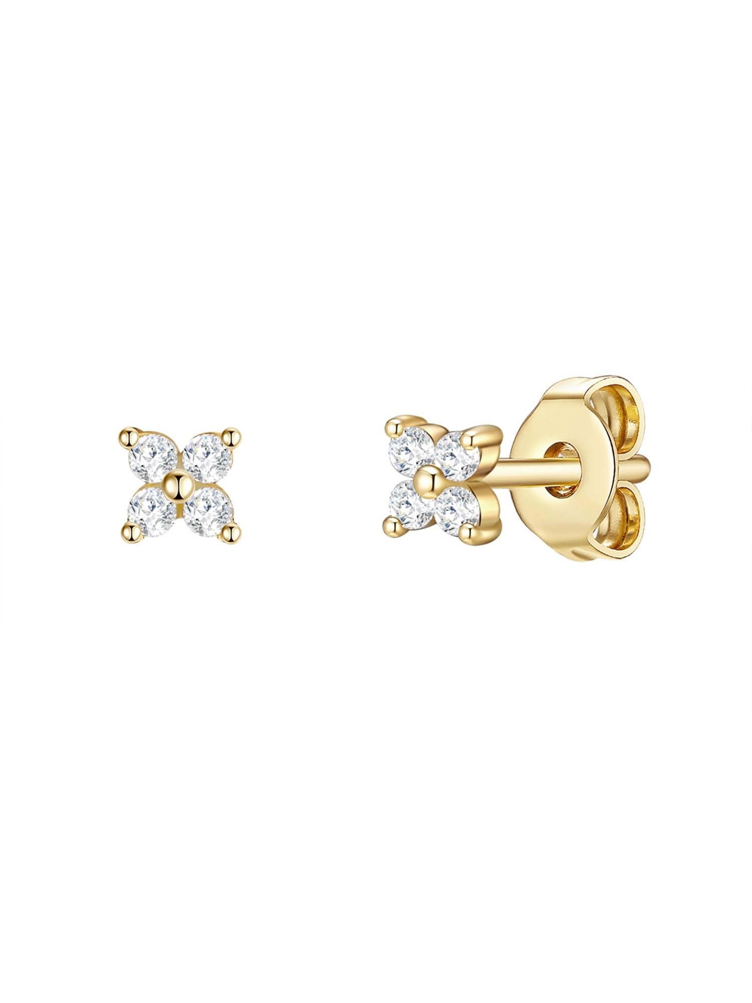 Glanzstücke München Damen Ohrringe 925/- Sterling Silber gelbgold