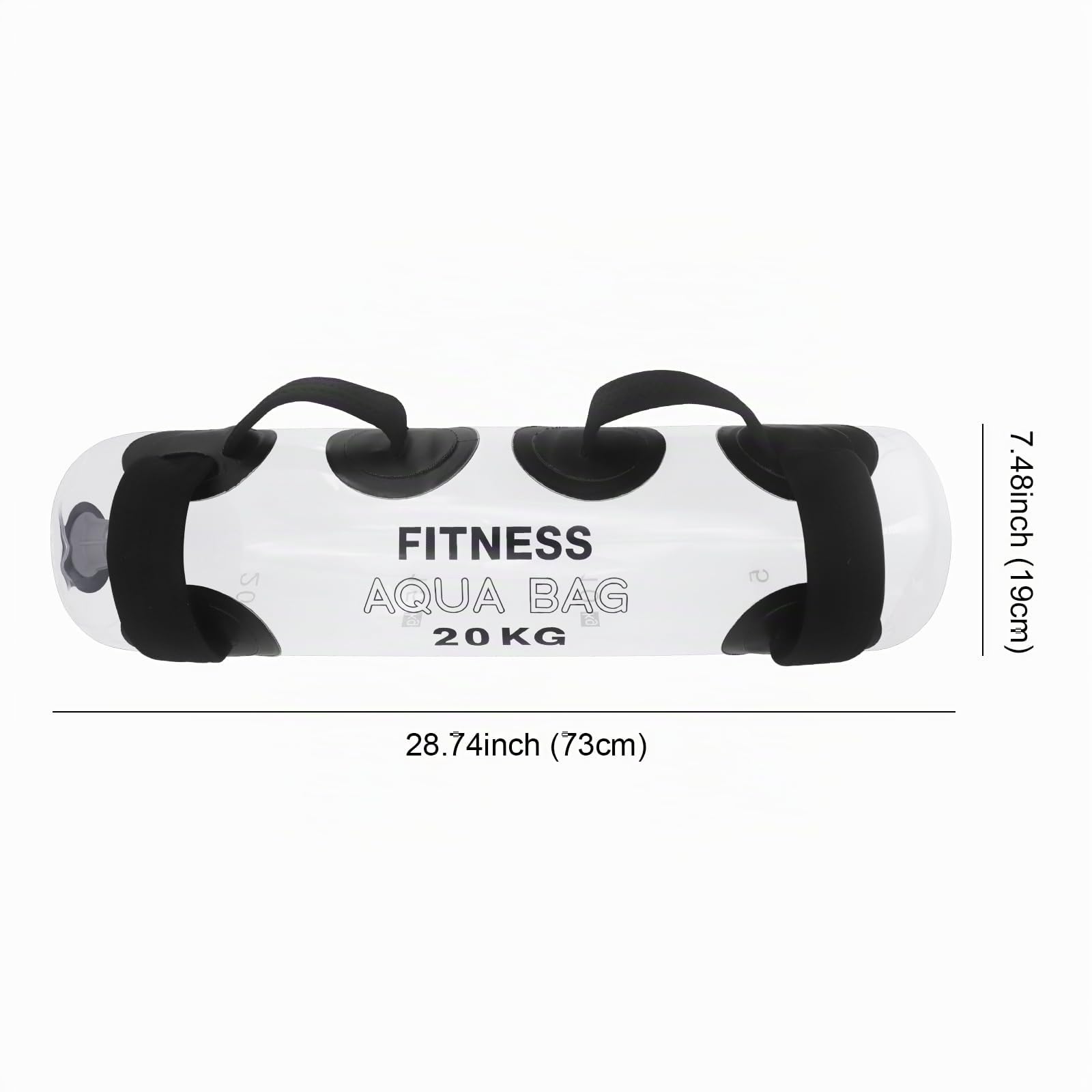 Bolsa de agua ajustable para levantamiento de peso, 20 kg, bolsa de agua rellenable, bolsa de agua para fitness, entrenamiento de fuerza, levantamiento de pesas, cardio, JSSD-20KG