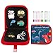 CestMall Tabla de Dibujo Portátil para Niños Libro Pizarra Reutilizable Tablero de Dibujo de Graffiti Doodle Juguetes de Dibujo para Niños con 12 Plumas de Colores 14 Página