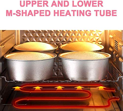 Slimme oven,elektrische mini-oven met kookplaat Huishoudelijke bakken Taartoven 40l Huishoudelijke automatische mini-oven LED-display Aanrecht Broodroosteroven (kleur:groen) - Afbeelding 6