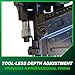 Metabo HPT Framing Nailer, Pro-Preferred Pneumatic Power Nailer & Framing Tool for Flooring, Roof Decking, Selectable Trigger & Rafter Hook, 21° 2